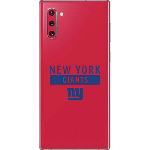 NFL New York Giants Red Performance Series Galaxy Note 10 Skin